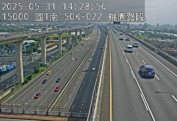 國道1號五股楊梅高架道路 南下 50K+022 泰山轉接道交流道到機場系統交流道 距離0.9公里 氣溫26.9度