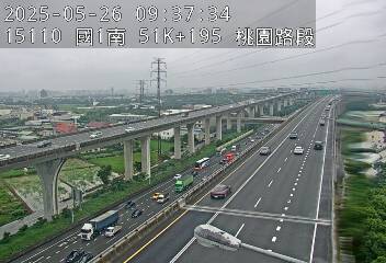 國道1號五股楊梅高架道路 南下 51K+195 泰山轉接道交流道到機場系統交流道 距離0.5公里 氣溫18.9度