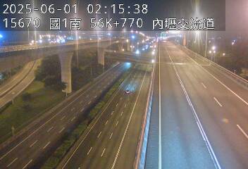 國道1號五股楊梅高架道路 南下 56K+770 機場系統交流道到中壢轉接一交流道 距離0.7公里 氣溫24.6度