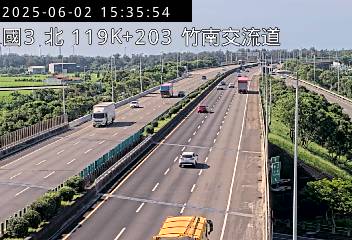 國道3號 北上 119K+203 大山交流道到竹南交流道 距離1.0公里 氣溫25.2度