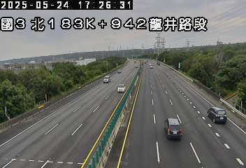 國道3號 北上 183K+942 和美交流道到龍井交流道 距離2.4公里 氣溫27.9度