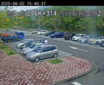 國道3號 北上 276K+314 古坑服務區到古坑(南)交流道 距離2.1公里 氣溫24.9度