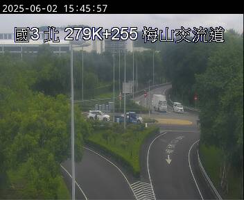 國道3號 北上 279K+255 梅山交流道到古坑服務區 距離1.7公里 氣溫24.9度