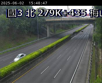 國道3號 北上 279K+435 竹崎交流道到梅山交流道 距離1.7公里 氣溫24.9度