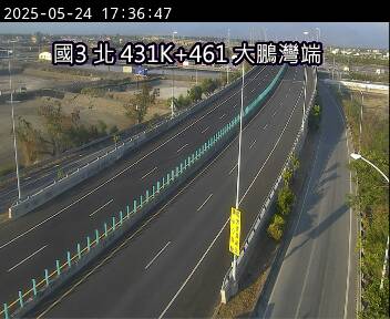 國道3號 北上 431K+461 大鵬灣端到林邊交流道 距離0.8公里 氣溫29.6度