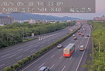 國道3號 北上 50K+840 鶯歌系統交流道到三鶯交流道 距離0.4公里 氣溫22.5度
