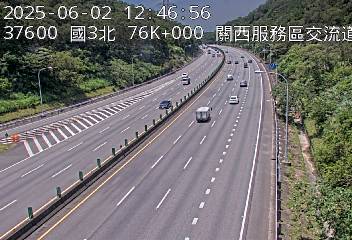 國道3號 北上 76K+000 關西服務區到龍潭交流道 距離1.1公里 氣溫22.6度