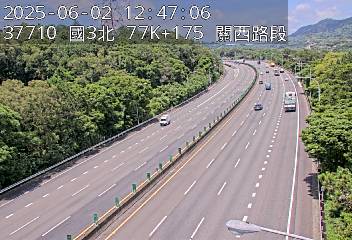 國道3號 北上 77K+175 關西交流道到關西服務區 距離0.1公里 氣溫22.6度