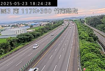 國道3號 南下 117K+380 西濱交流道到竹南交流道 距離2.1公里 氣溫31.6度