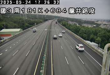國道3號 南下 181K+684 沙鹿交流道到龍井交流道 距離0.2公里 氣溫24.2度