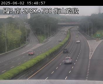 國道3號 南下 278K+700 古坑服務區到梅山交流道 距離1.8公里 氣溫24.9度