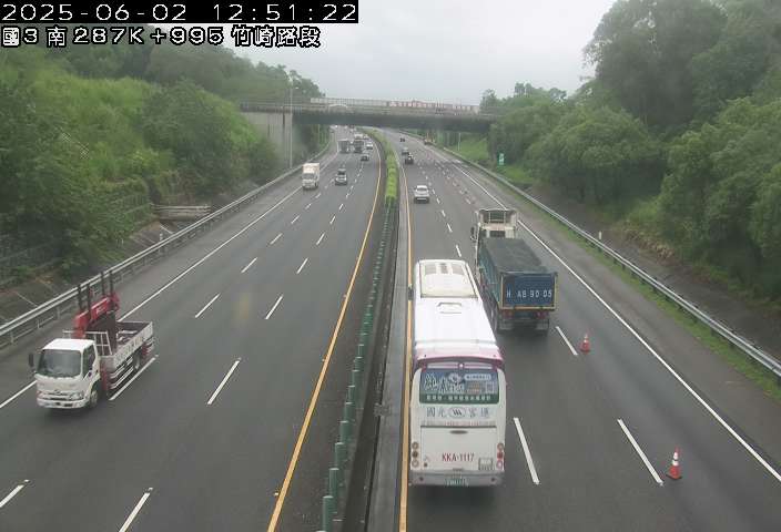 國道3號 南下 287K+995 梅山交流道到竹崎交流道 距離0.2公里 氣溫25.3度