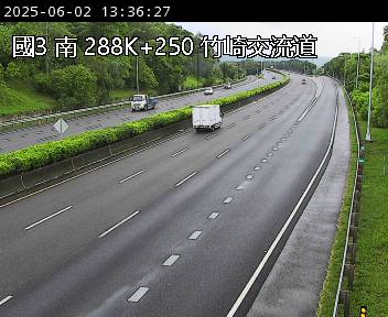 國道3號 南下 288K+250 梅山交流道到竹崎交流道 距離0.1公里 氣溫25.3度