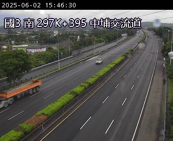 國道3號 南下 297K+395 竹崎交流道到中埔交流道 距離0.9公里 氣溫25.9度
