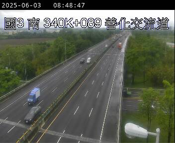 國道3號 南下 340K+089 官田系統交流道到善化交流道 距離0.0公里 氣溫28.1度