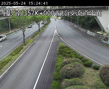 國道3號 南下 357K+000 關廟交流道平面 關廟交流道到關廟服務區 距離1.0公里 氣溫32.9度