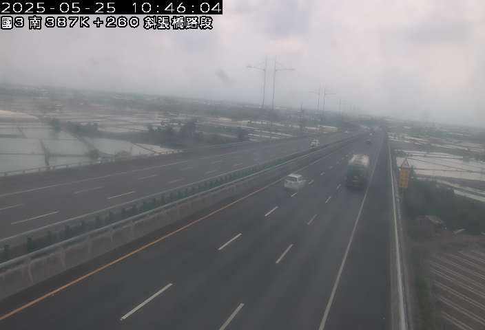 國道3號 南下 387K+260 燕巢系統交流道到九如交流道 距離0.9公里 氣溫26.7度