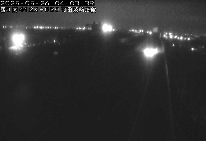 國道3號 南下 412K+520 麟洛交流道到竹田系統交流道 距離4.9公里 氣溫26.4度