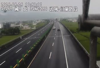 國道5號 北上 34K+650 宜蘭交流道到頭城交流道 距離2.2公里 氣溫19.4度