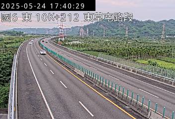 國道6號 東向 10K+212 東草屯交流道到國姓交流道 距離0.0公里 氣溫27度