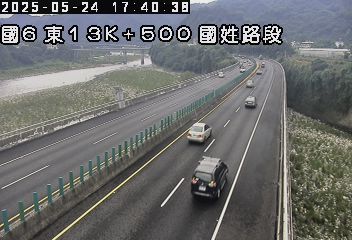 國道6號 東向 13K+500 東草屯交流道到國姓交流道 距離3.1公里 氣溫22.7度