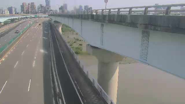 新北市道路  新北環快，北上5K+015(重翠橋中段) 距離0.5公里 氣溫24.5度