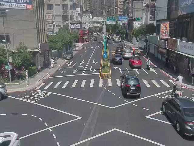 新北市道路  中和區中山路民有街口 距離0.7公里 氣溫24.5度