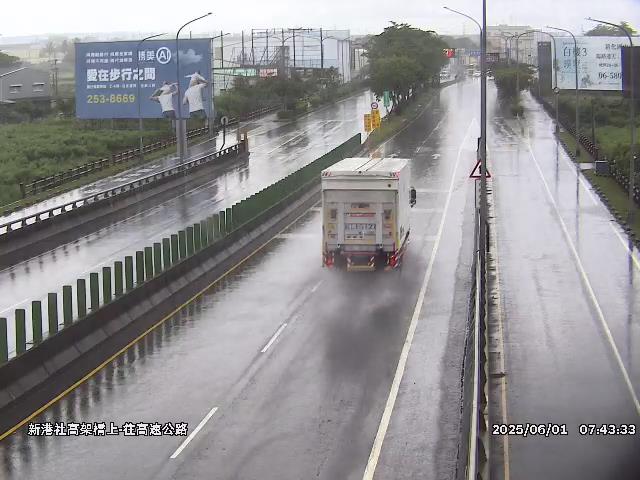 台南科學園區  新港社高架橋上-往高速公路 距離0.8公里 氣溫27.8度