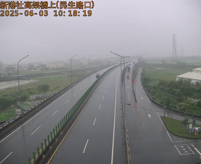 台南科學園區  新港社大橋上(134道路) 距離0.5公里 氣溫27.8度