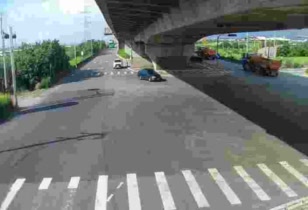 台61線  166K+150 西濱南下平面道路與濱二路交叉口 距離2.0公里 氣溫24.9度