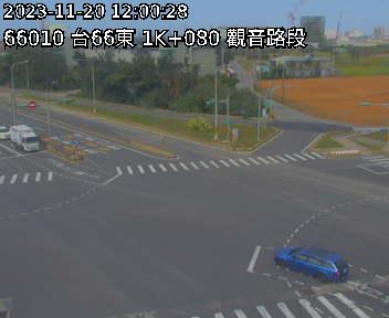 台66線 東向 1K+080 觀音交流道到觀音一交流道 距離4.5公里 氣溫27.1度