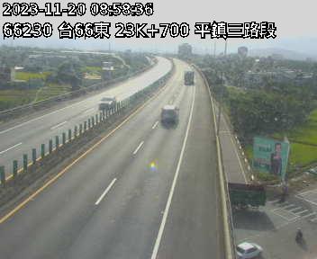 23K+700 平鎮三交流道到大溪端 氣溫30度