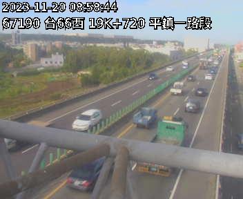 19K+720 平鎮二交流道到平鎮一交流道 氣溫30度