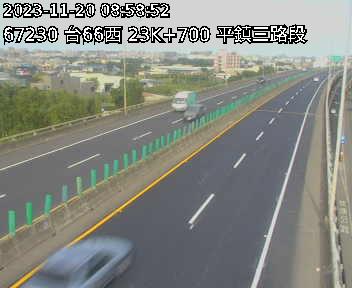 23K+700 大溪端到平鎮三交流道 氣溫30度