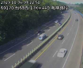 台68線 西向 17K+440 竹東交流道到芎林交流道 距離0.8公里 氣溫25.7度