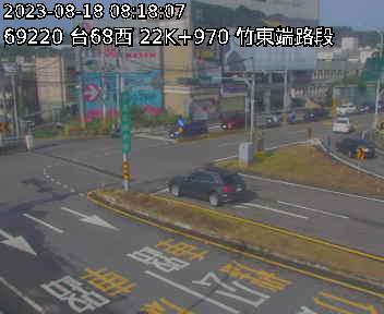 台68線 西向 22K+970 竹東端到竹東交流道 距離1.5公里 氣溫28.4度