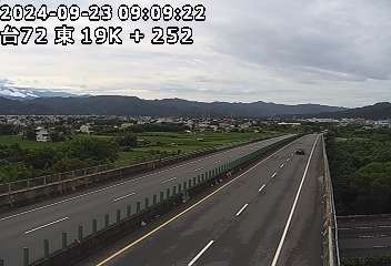 台72線 東向 19K+252 公館交流道到銅鑼交流道 距離1.1公里 氣溫18.3度