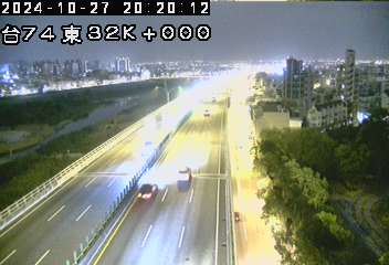 台74線 東向 32K+000 大里一交流道到大里二交流道 距離2.0公里 氣溫25.1度