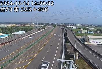 台78線 東向 32K+400 雲林系統交流道到斗南交流道 距離2.4公里 氣溫28.6度