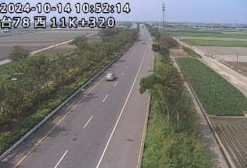 台78線 西向 11K+320 元長交流道到東勢交流道 距離0.0公里 氣溫24.9度
