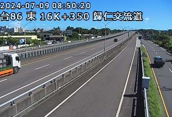 台86線 東向 16K+350 大潭交流道到歸仁交流道 距離1.3公里 氣溫24.5度