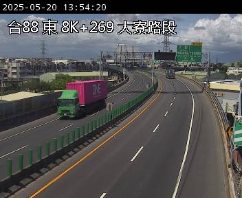 台88線 東向 8K+269 大寮交流道到大發交流道 距離2.4公里 氣溫30.3度