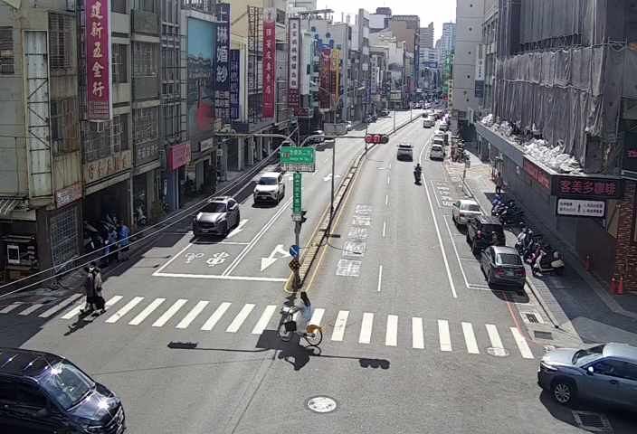 台南市道路  民生路一段與忠義路二段口(向西) 距離0.3公里 氣溫30.6度
