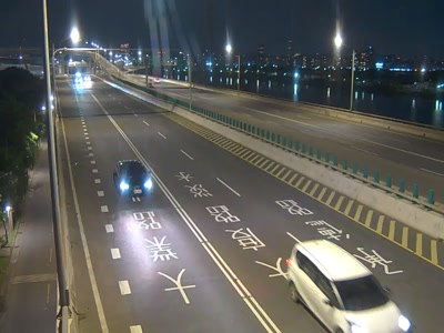 洲美快13號道路匝道前 氣溫27.9度
