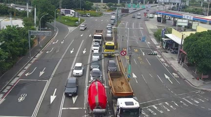 台中市道路 五權西路/環中路(右側車流往工業區)
