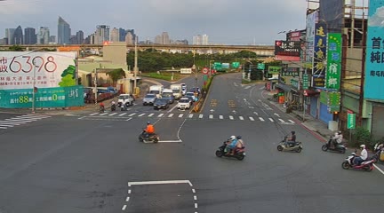 台中市道路 五權西路/忠勇路(右側車流往南屯交流道)
