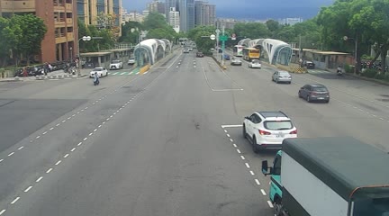 台中市道路  臺灣大道/東大路(右側車流往文心路) 距離0.5公里 氣溫29.9度