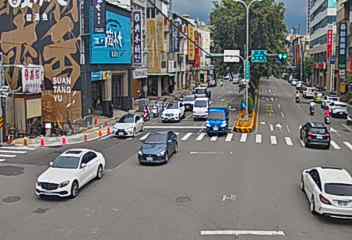 台中市道路 五權西路/惠文路(右側車流往文心路)