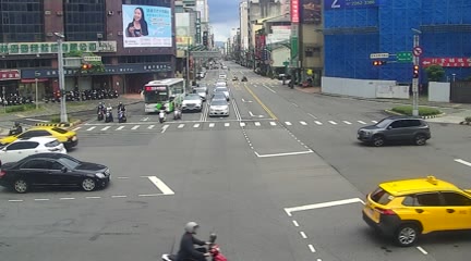 臺灣大道/五權路(右側車流往台中車站) 氣溫33.2度