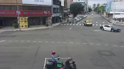 台中市道路 雙十路/精武路(右側車流往臺灣體育大學)